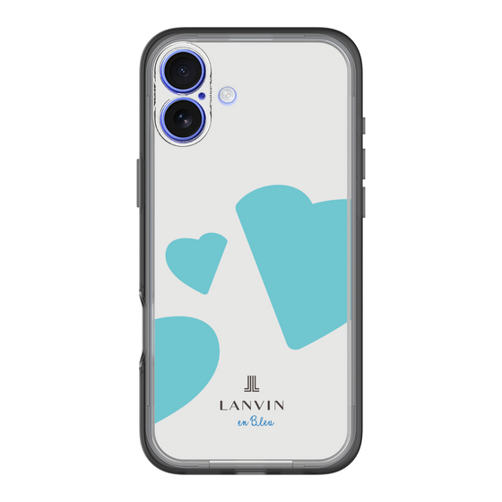 スリムプロテクションプレミアムケース［ LANVIN en Bleu Hearts Blue - ランバン ハート ブルー ］