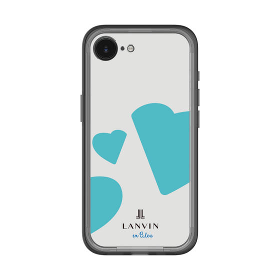 スリムプロテクションプレミアムケース［ LANVIN en Bleu Hearts Blue - ランバン ハート ブルー ］