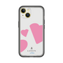 スリムプロテクションプレミアムケース［ LANVIN en Bleu Hearts Pink - ランバン ハート ピンク ］