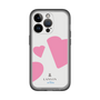 スリムプロテクションプレミアムケース［ LANVIN en Bleu Hearts Pink - ランバン ハート ピンク ］