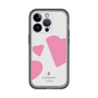 スリムプロテクションプレミアムケース［ LANVIN en Bleu Hearts Pink - ランバン ハート ピンク ］