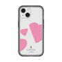 スリムプロテクションプレミアムケース［ LANVIN en Bleu Hearts Pink - ランバン ハート ピンク ］