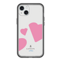 スリムプロテクションプレミアムケース［ LANVIN en Bleu Hearts Pink - ランバン ハート ピンク ］
