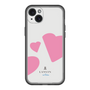 スリムプロテクションプレミアムケース［ LANVIN en Bleu Hearts Pink - ランバン ハート ピンク ］