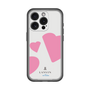 スリムプロテクションプレミアムケース［ LANVIN en Bleu Hearts Pink - ランバン ハート ピンク ］