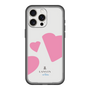スリムプロテクションプレミアムケース［ LANVIN en Bleu Hearts Pink - ランバン ハート ピンク ］