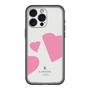 スリムプロテクションプレミアムケース［ LANVIN en Bleu Hearts Pink - ランバン ハート ピンク ］