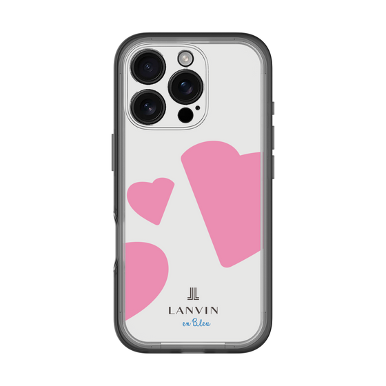 スリムプロテクションプレミアムケース［ LANVIN en Bleu Hearts Pink - ランバン ハート ピンク ］