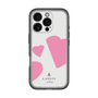 スリムプロテクションプレミアムケース［ LANVIN en Bleu Hearts Pink - ランバン ハート ピンク ］