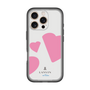 スリムプロテクションプレミアムケース［ LANVIN en Bleu Hearts Pink - ランバン ハート ピンク ］