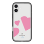 スリムプロテクションプレミアムケース［ LANVIN en Bleu Hearts Pink - ランバン ハート ピンク ］