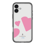 スリムプロテクションプレミアムケース［ LANVIN en Bleu Hearts Pink - ランバン ハート ピンク ］