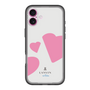 スリムプロテクションプレミアムケース［ LANVIN en Bleu Hearts Pink - ランバン ハート ピンク ］