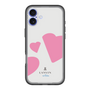 スリムプロテクションプレミアムケース［ LANVIN en Bleu Hearts Pink - ランバン ハート ピンク ］