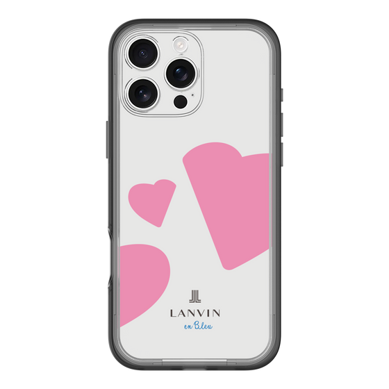 スリムプロテクションプレミアムケース［ LANVIN en Bleu Hearts Pink - ランバン ハート ピンク ］