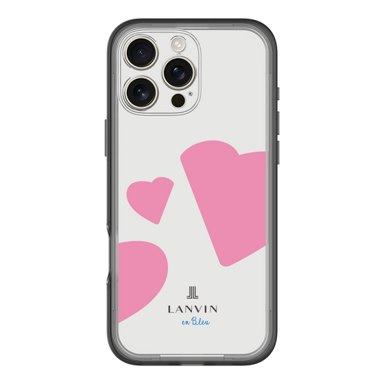 スリムプロテクションプレミアムケース［ LANVIN en Bleu Hearts Pink - ランバン ハート ピンク ］