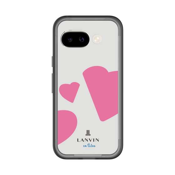 スリムプロテクションプレミアムケース［ LANVIN en Bleu Hearts Pink - ランバン ハート ピンク ］