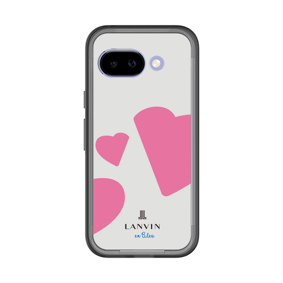 スリムプロテクションプレミアムケース［ LANVIN en Bleu Hearts Pink - ランバン ハート ピンク ］