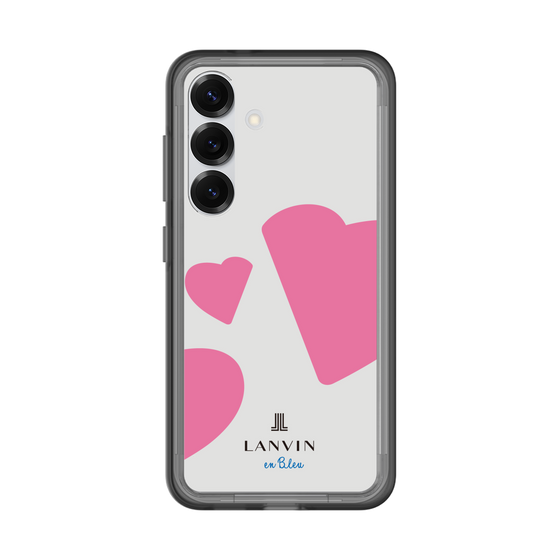 スリムプロテクションプレミアムケース［ LANVIN en Bleu Hearts Pink - ランバン ハート ピンク ］