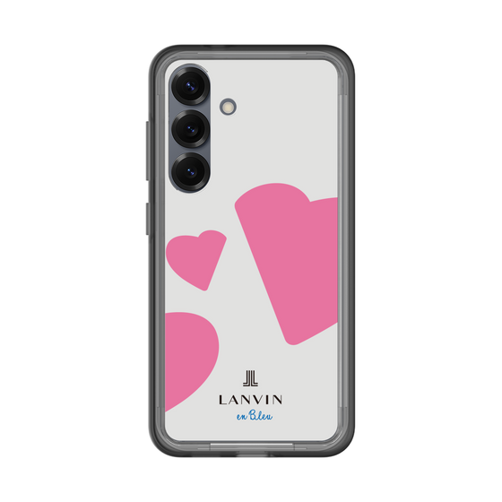 スリムプロテクションプレミアムケース［ LANVIN en Bleu Hearts Pink - ランバン ハート ピンク ］