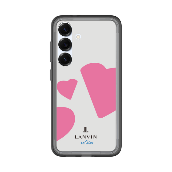 スリムプロテクションプレミアムケース［ LANVIN en Bleu Hearts Pink - ランバン ハート ピンク ］