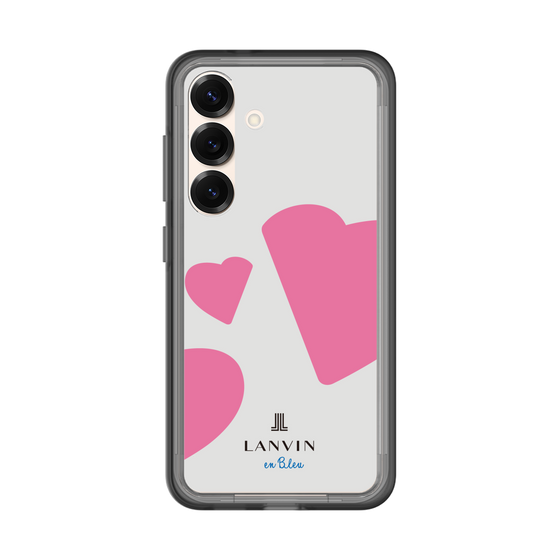 スリムプロテクションプレミアムケース［ LANVIN en Bleu Hearts Pink - ランバン ハート ピンク ］