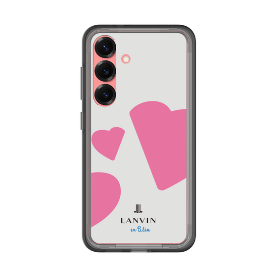 スリムプロテクションプレミアムケース［ LANVIN en Bleu Hearts Pink - ランバン ハート ピンク ］