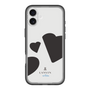 スリムプロテクションプレミアムケース［ LANVIN en Bleu Hearts Black - ランバン ハート ブラック ］