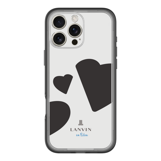 スリムプロテクションプレミアムケース［ LANVIN en Bleu Hearts Black - ランバン ハート ブラック ］