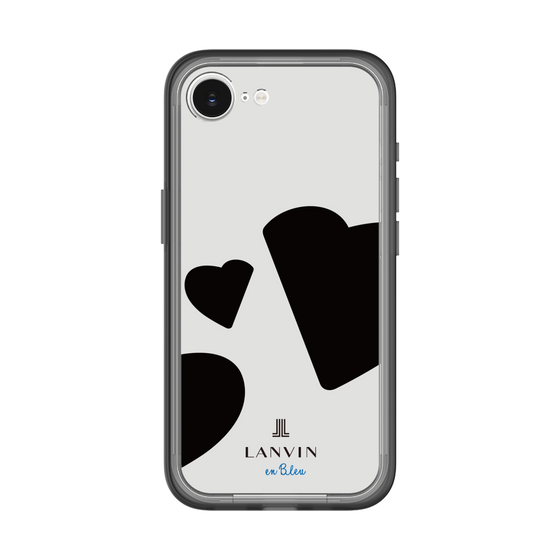 スリムプロテクションプレミアムケース［ LANVIN en Bleu Hearts Black - ランバン ハート ブラック ］