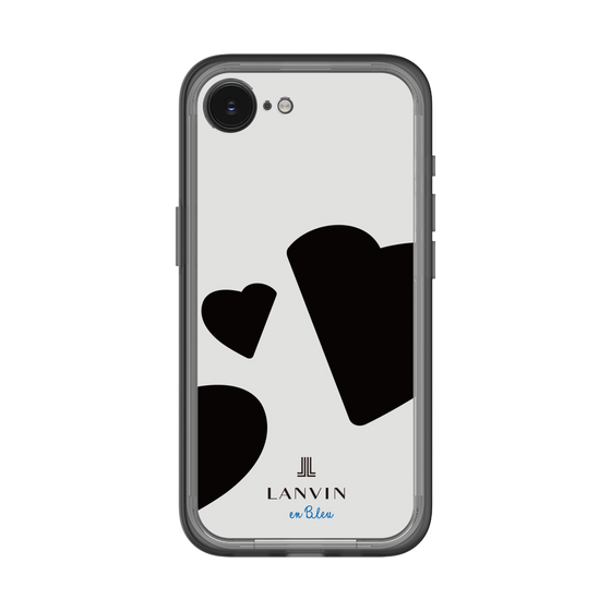スリムプロテクションプレミアムケース［ LANVIN en Bleu Hearts Black - ランバン ハート ブラック ］