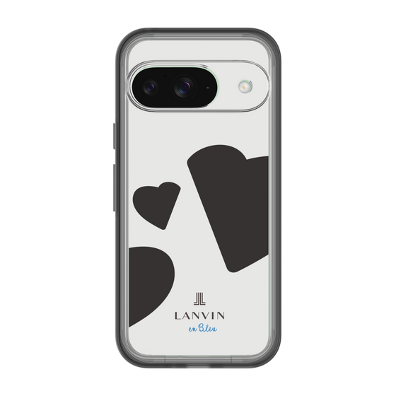 スリムプロテクションプレミアムケース［ LANVIN en Bleu Hearts Black - ランバン ハート ブラック ］