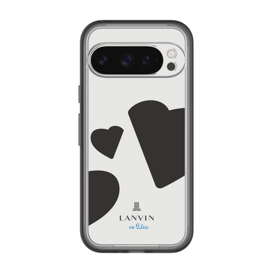スリムプロテクションプレミアムケース［ LANVIN en Bleu Hearts Black - ランバン ハート ブラック ］