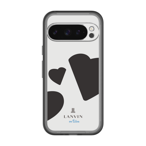 スリムプロテクションプレミアムケース［ LANVIN en Bleu Hearts Black - ランバン ハート ブラック ］