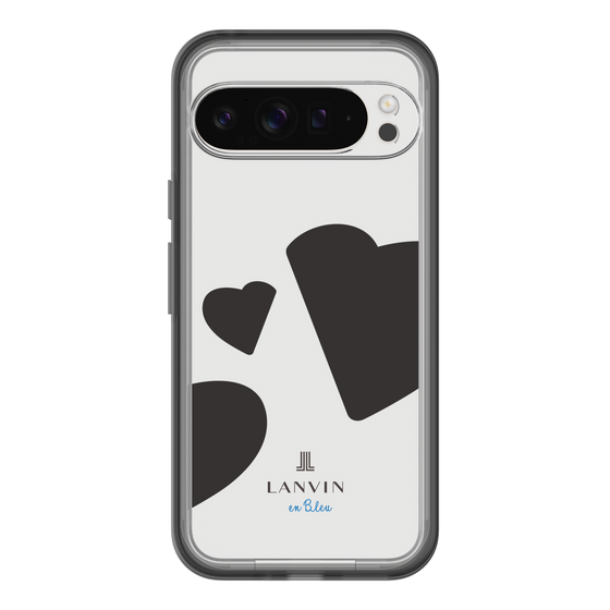 スリムプロテクションプレミアムケース［ LANVIN en Bleu Hearts Black - ランバン ハート ブラック ］