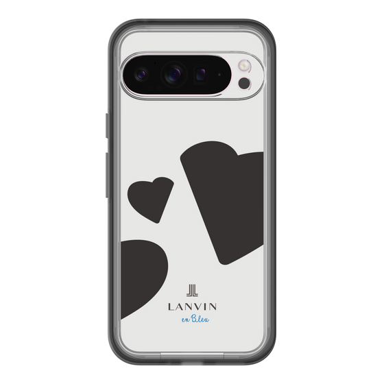 スリムプロテクションプレミアムケース［ LANVIN en Bleu Hearts Black - ランバン ハート ブラック ］