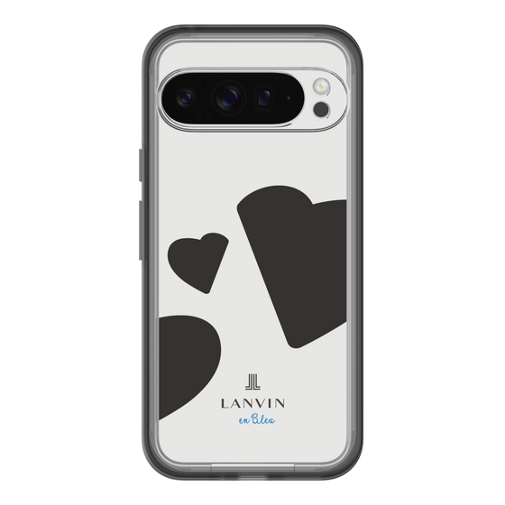 スリムプロテクションプレミアムケース［ LANVIN en Bleu Hearts Black - ランバン ハート ブラック ］