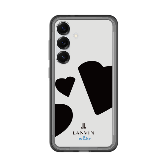 スリムプロテクションプレミアムケース［ LANVIN en Bleu Hearts Black - ランバン ハート ブラック ］