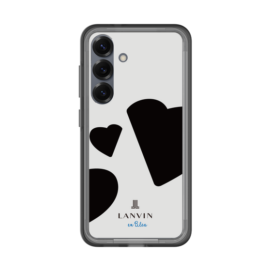 スリムプロテクションプレミアムケース［ LANVIN en Bleu Hearts Black - ランバン ハート ブラック ］