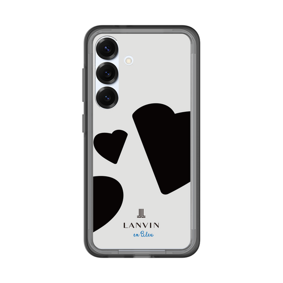 スリムプロテクションプレミアムケース［ LANVIN en Bleu Hearts Black - ランバン ハート ブラック ］