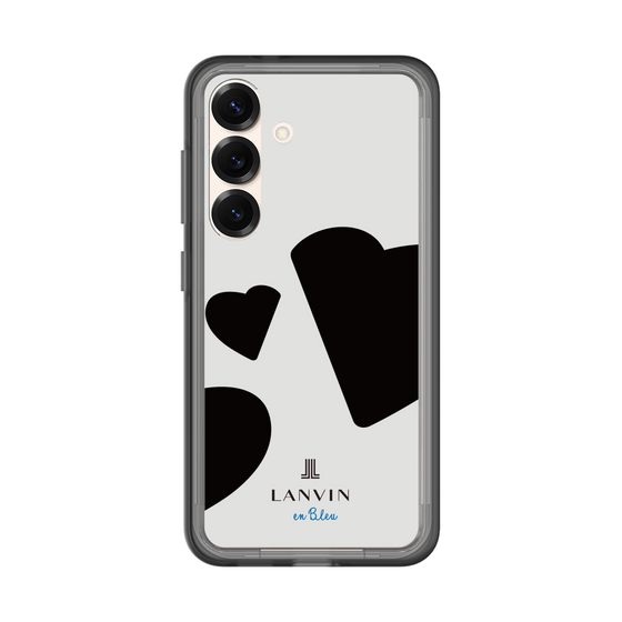 スリムプロテクションプレミアムケース［ LANVIN en Bleu Hearts Black - ランバン ハート ブラック ］
