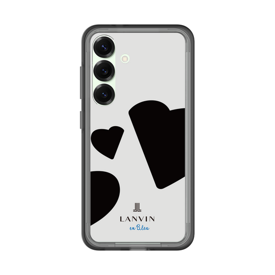 スリムプロテクションプレミアムケース［ LANVIN en Bleu Hearts Black - ランバン ハート ブラック ］