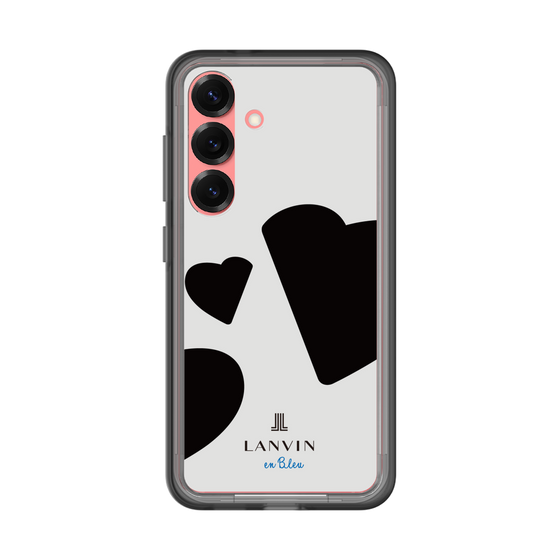 スリムプロテクションプレミアムケース［ LANVIN en Bleu Hearts Black - ランバン ハート ブラック ］