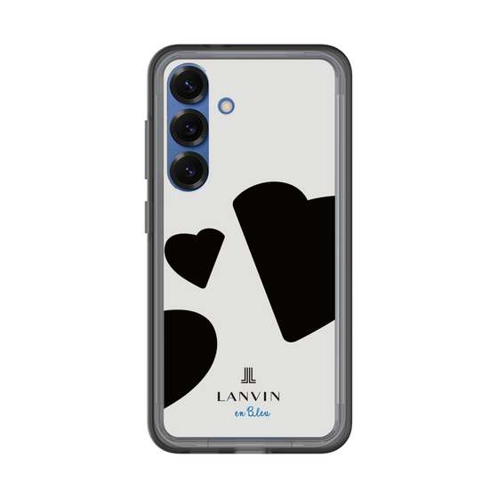 スリムプロテクションプレミアムケース［ LANVIN en Bleu Hearts Black - ランバン ハート ブラック ］