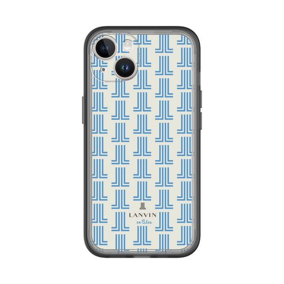 スリムプロテクションプレミアムケース［ LANVIN en Bleu Monogram Blue - ランバン ブルーモノグラム ］