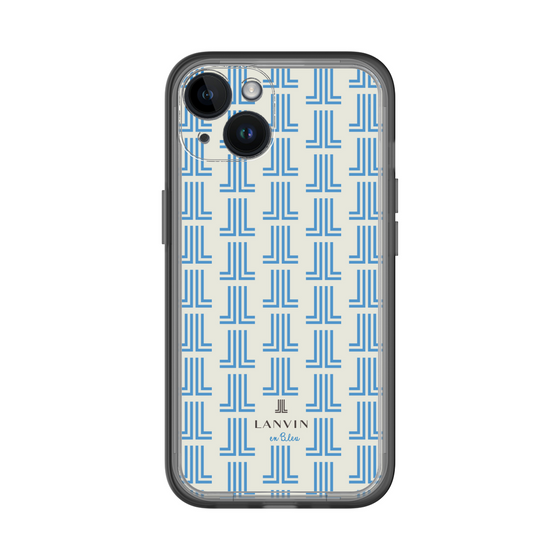 スリムプロテクションプレミアムケース［ LANVIN en Bleu Monogram Blue - ランバン ブルーモノグラム ］