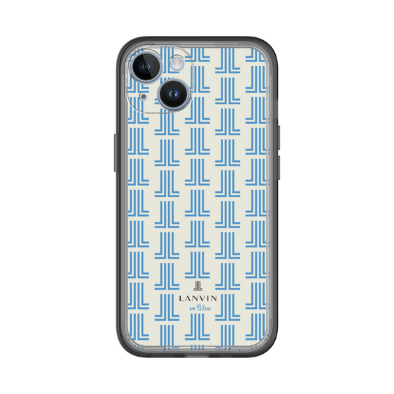 スリムプロテクションプレミアムケース［ LANVIN en Bleu Monogram Blue - ランバン ブルーモノグラム ］