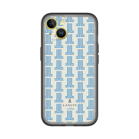 スリムプロテクションプレミアムケース［ LANVIN en Bleu Monogram Blue - ランバン ブルーモノグラム ］