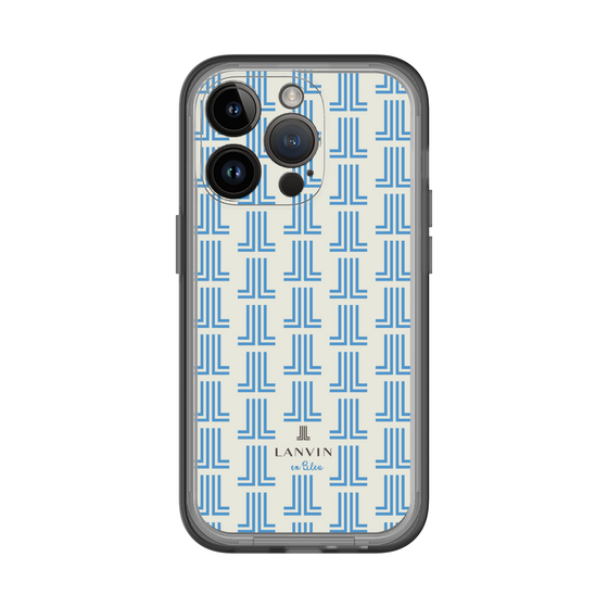 スリムプロテクションプレミアムケース［ LANVIN en Bleu Monogram Blue - ランバン ブルーモノグラム ］