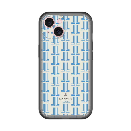 スリムプロテクションプレミアムケース［ LANVIN en Bleu Monogram Blue - ランバン ブルーモノグラム ］